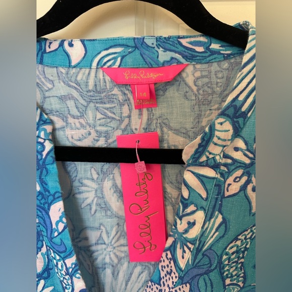 Lilly Pulitzer Mialeigh Amalfi Blue Sound the Sirens - Picture 4 of 6